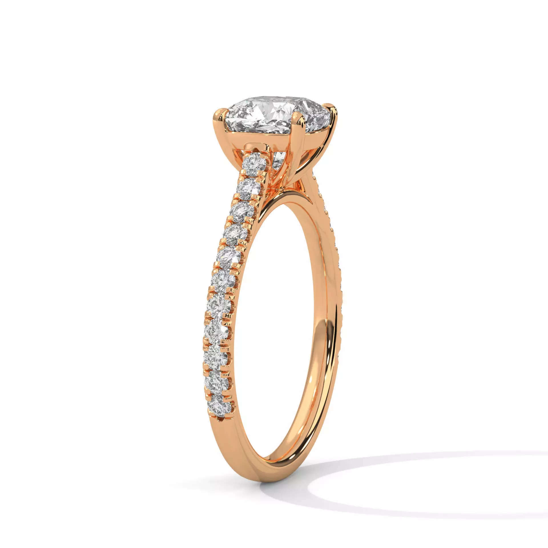 solitaire ring with detail images and 360 render videos 95 3D print model