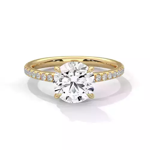 solitaire ring with detail images and 360 render videos 94
