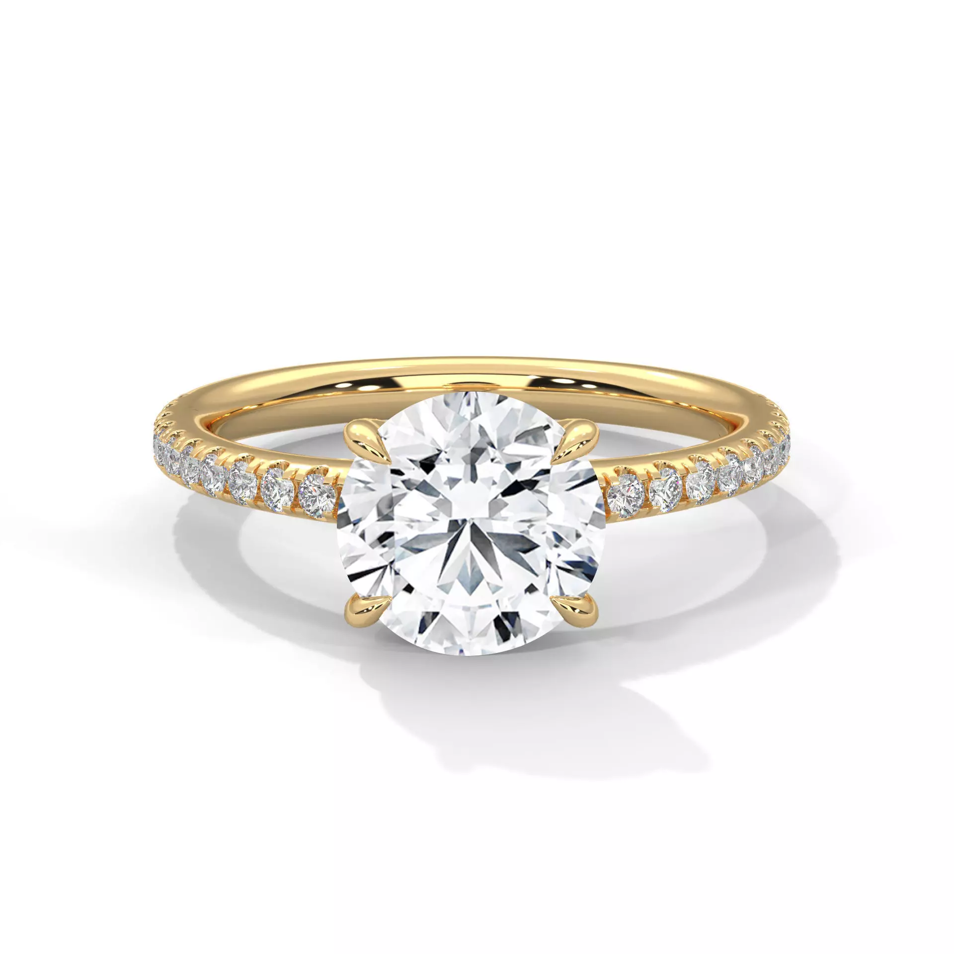 solitaire ring with detail images and 360 render videos 94 3D print model