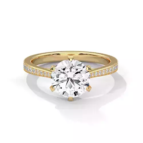 solitaire ring with detail images and 360 render videos 9