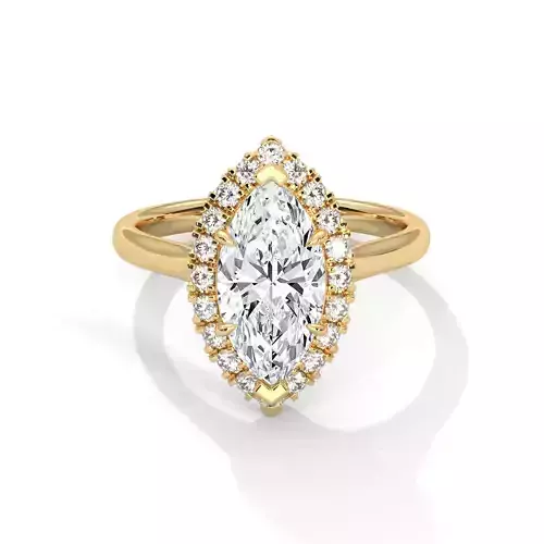 solitaire ring with detail images and 360 render videos 84
