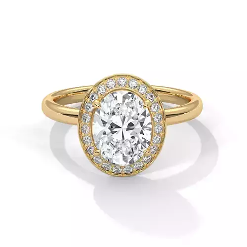 solitaire ring with detail images and 360 render videos 82
