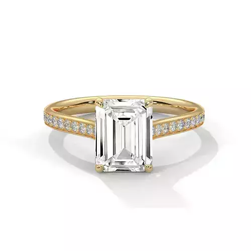 solitaire ring with detail images and 360 render videos 76