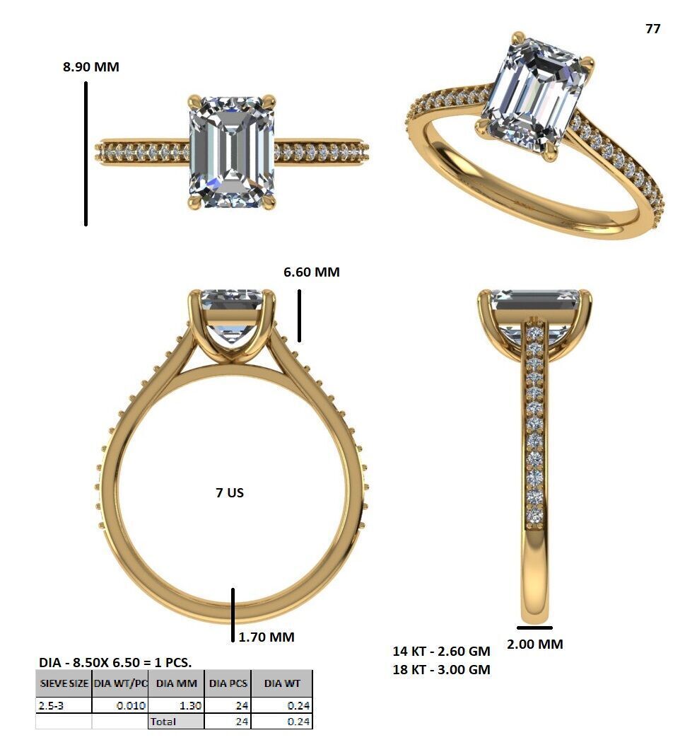 solitaire ring with detail images and 360 render videos 76 3D print model_9