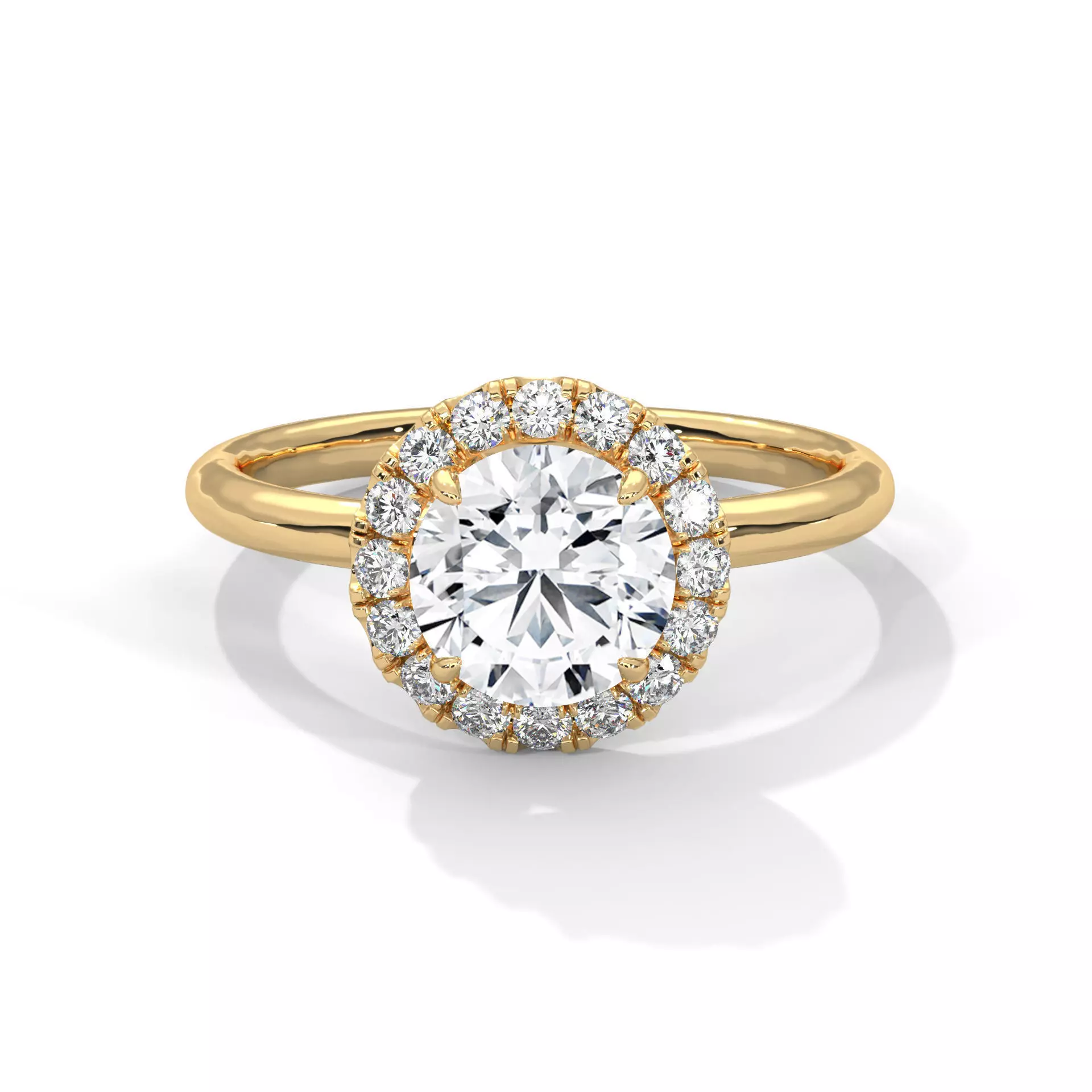 solitaire ring with detail images and 360 render videos 74 3D print model_0