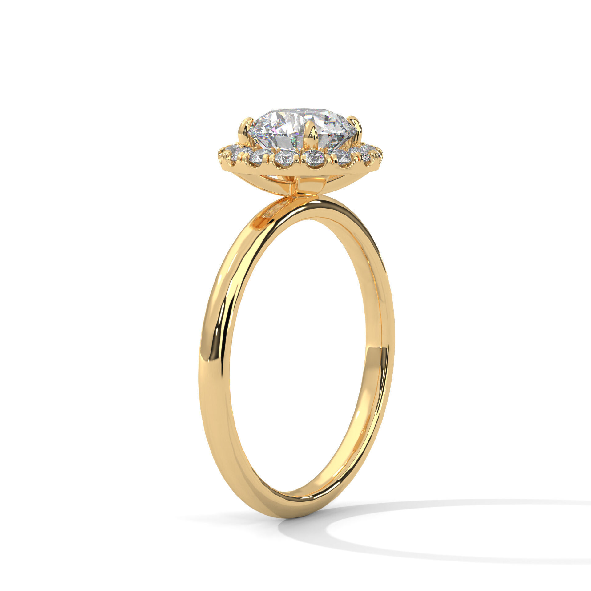 solitaire ring with detail images and 360 render videos 74 3D print model_3