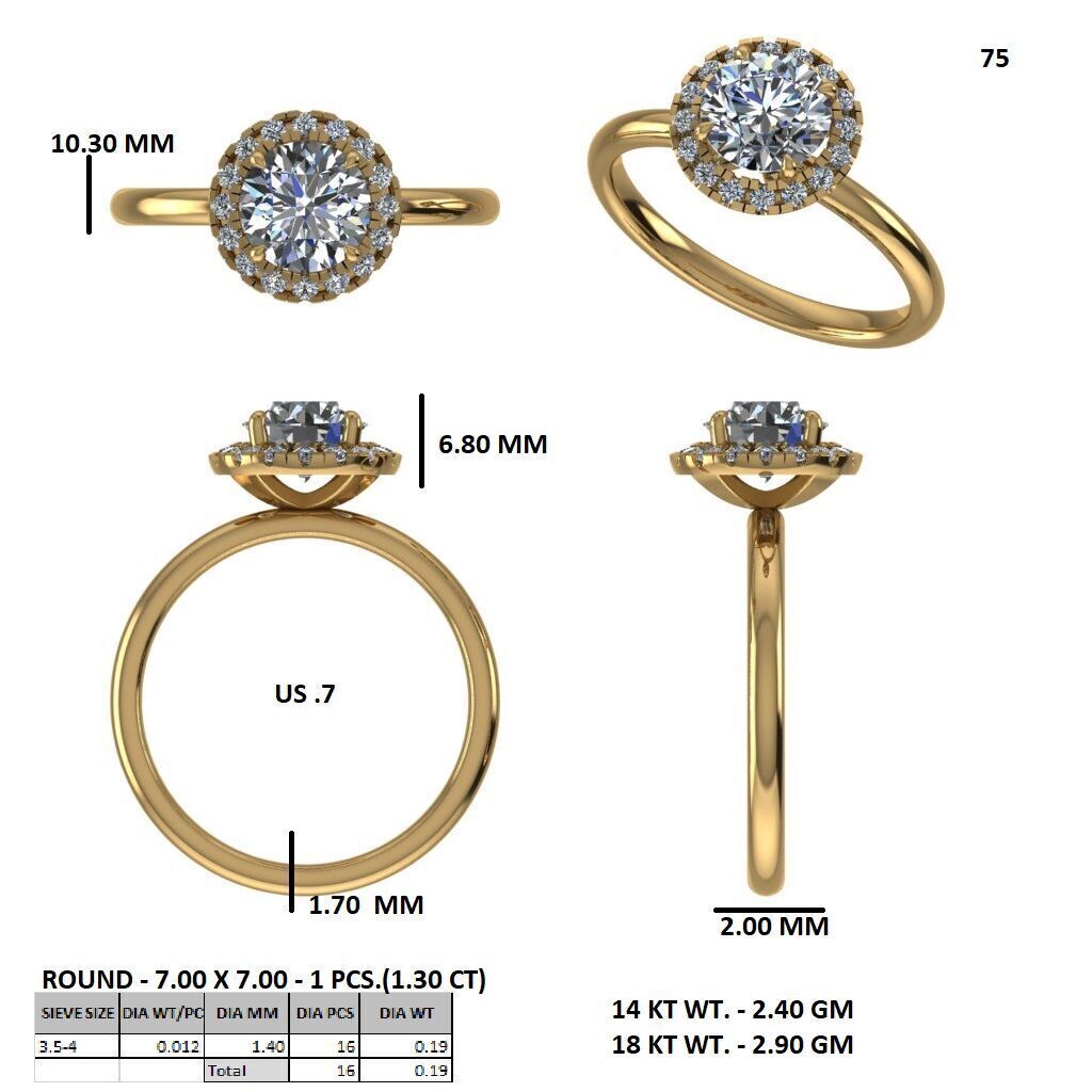 solitaire ring with detail images and 360 render videos 74 3D print model_9