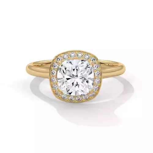 solitaire ring with detail images and 360 render videos 63