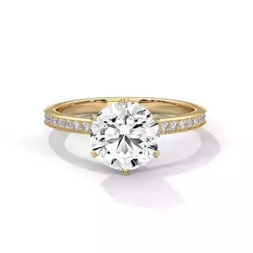 solitaire ring with detail images and 360 render videos 61 3D print model