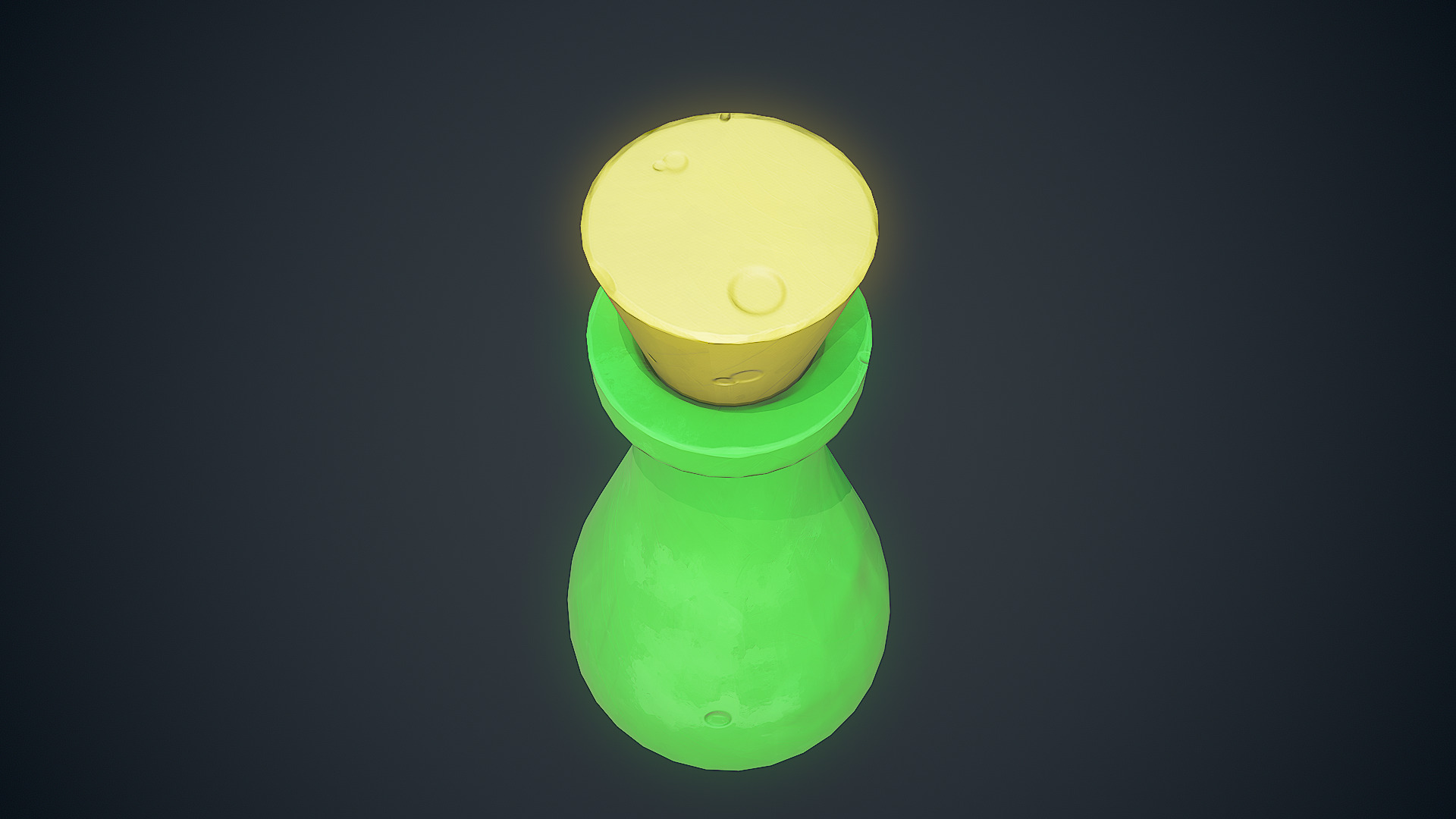 Stylized Bottle Free low-poly 3D model_3