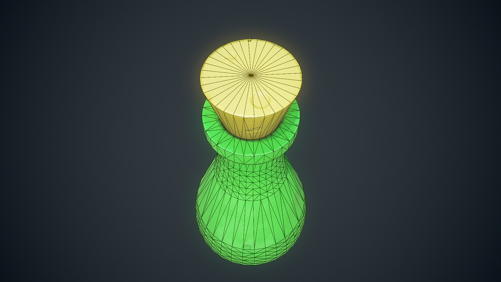 Stylized Bottle Free low-poly 3D model_12