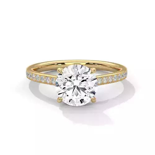 solitaire ring with detail images and 360 render videos 58