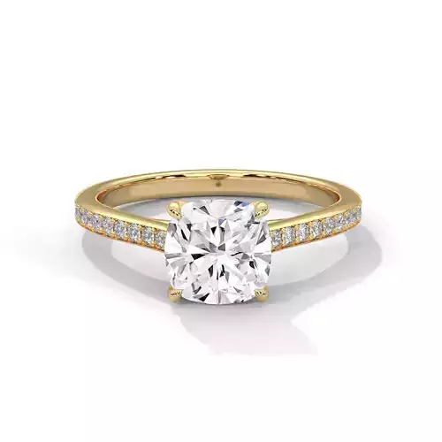 solitaire ring with detail images and 360 render videos 57