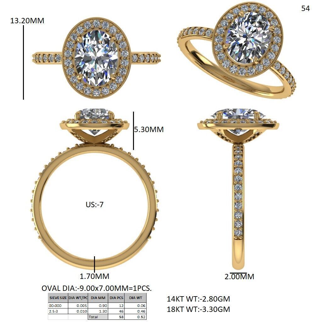 solitaire ring with detail images and 360 render videos 53 3D print model_9