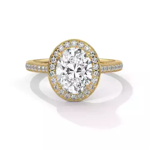 solitaire ring with detail images and 360 render videos 50