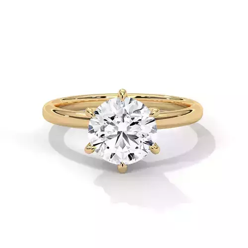 solitaire ring with detail images and 360 render videos 49