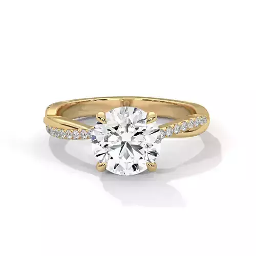 solitaire ring with detail images and 360 render videos 4
