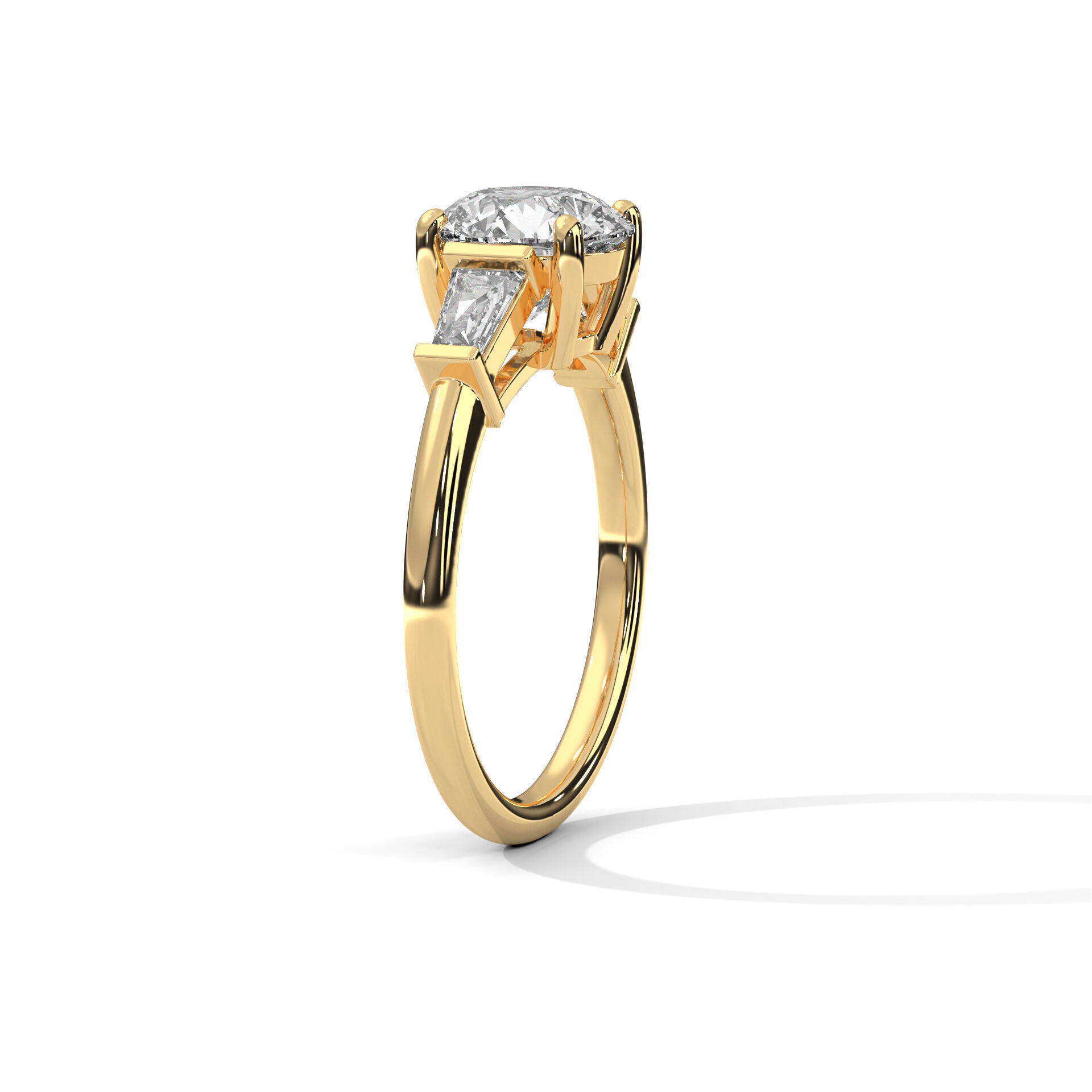 solitaire ring with detail images and 360 render videos 36 3D print model_3