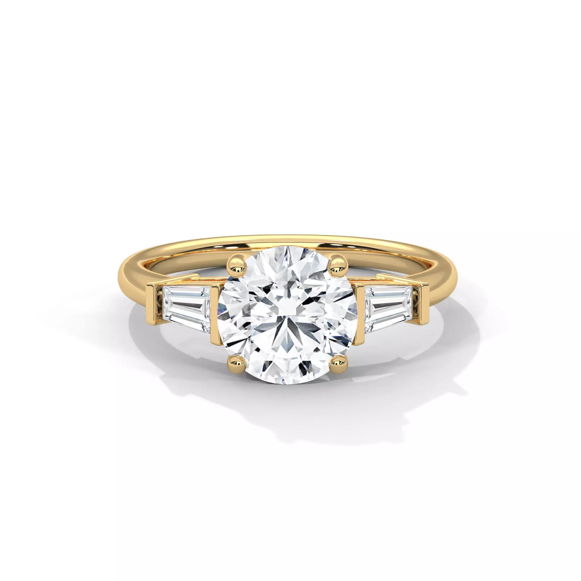 solitaire ring with detail images and 360 render videos 36 3D print model_0