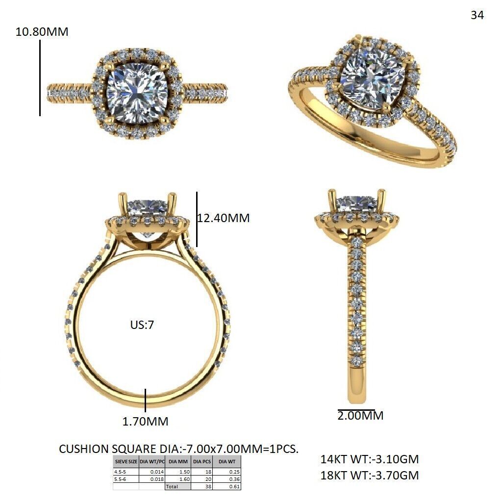 solitaire ring with detail images and 360 render videos 34 3D print model_9