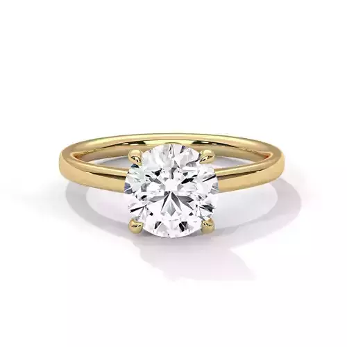 solitaire ring with detail images and 360 render videos 3