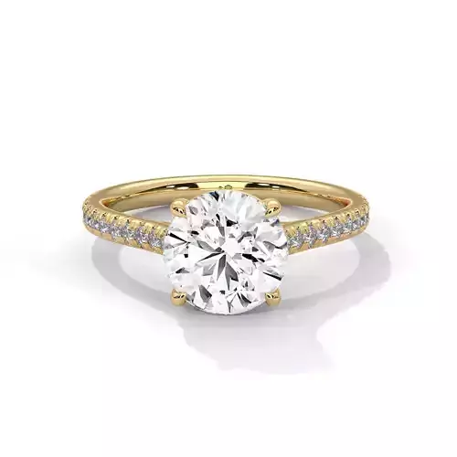 solitaire ring with detail images and 360 render videos 24