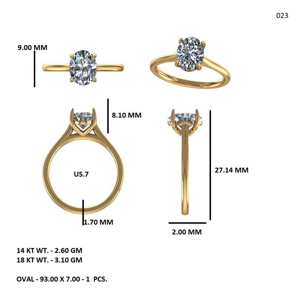 solitaire ring with detail images and 360 render videos 23 3D print model_9