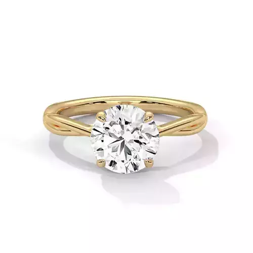 solitaire ring with detail images and 360 render video 22 3D print model