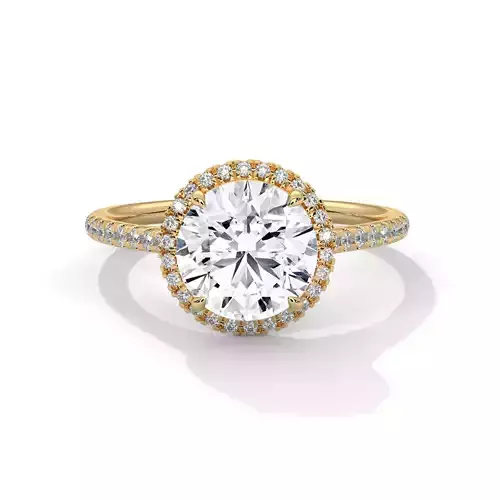 solitaire ring with detail images and 360 render videos 14 3D print model