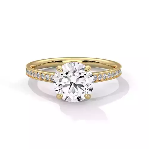 solitaire ring with detail images and 360 render videos 13 3D print model