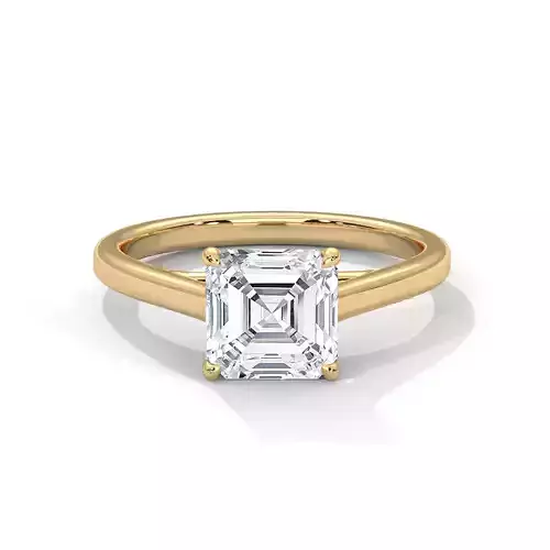 solitaire ring with detail images and 360 render videos 107 3D print model