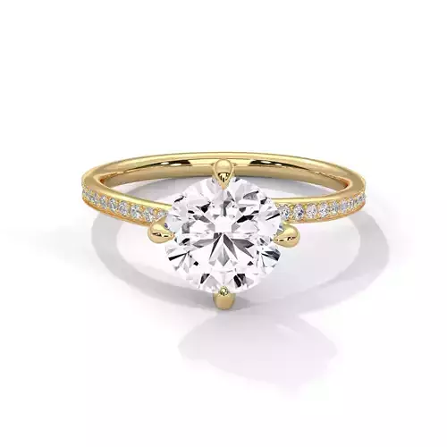 solitaire ring with detail images and 360 render videos 100 3D print model