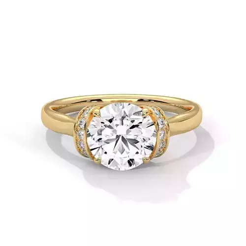 solitaire ring with detail images and 360 render videos 10 3D print model
