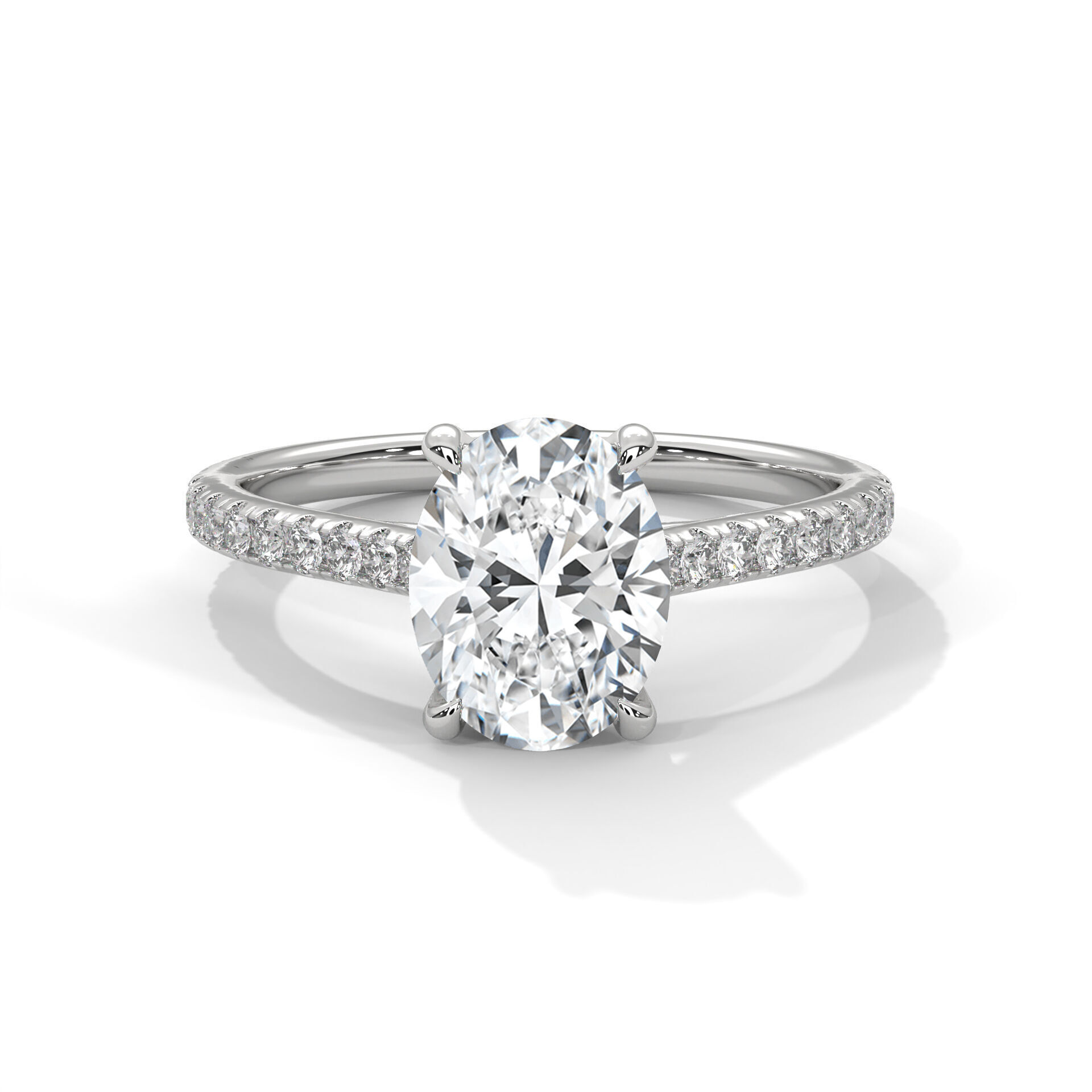 solitaire wedding ring with detail images and 360 render videos 3D print model_2