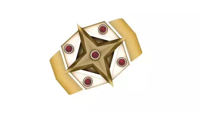 COMPASS DESIGN RING 3D PRINTABLE MODEL 3D print model