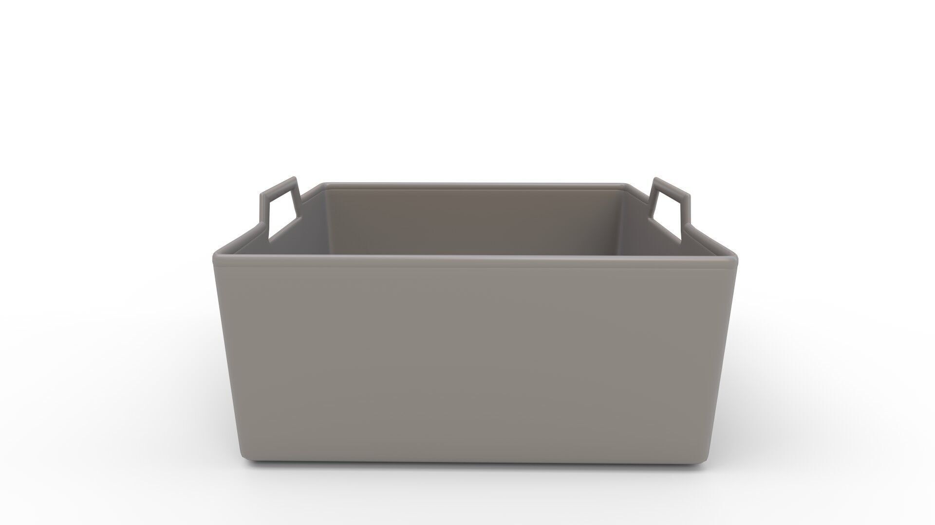 Modern Weave Harvest Basket 3D model_1