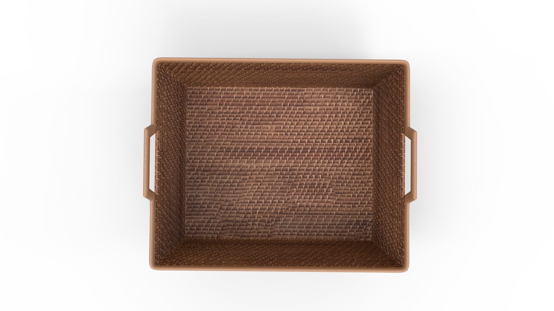 Modern Weave Harvest Basket 3D model_9