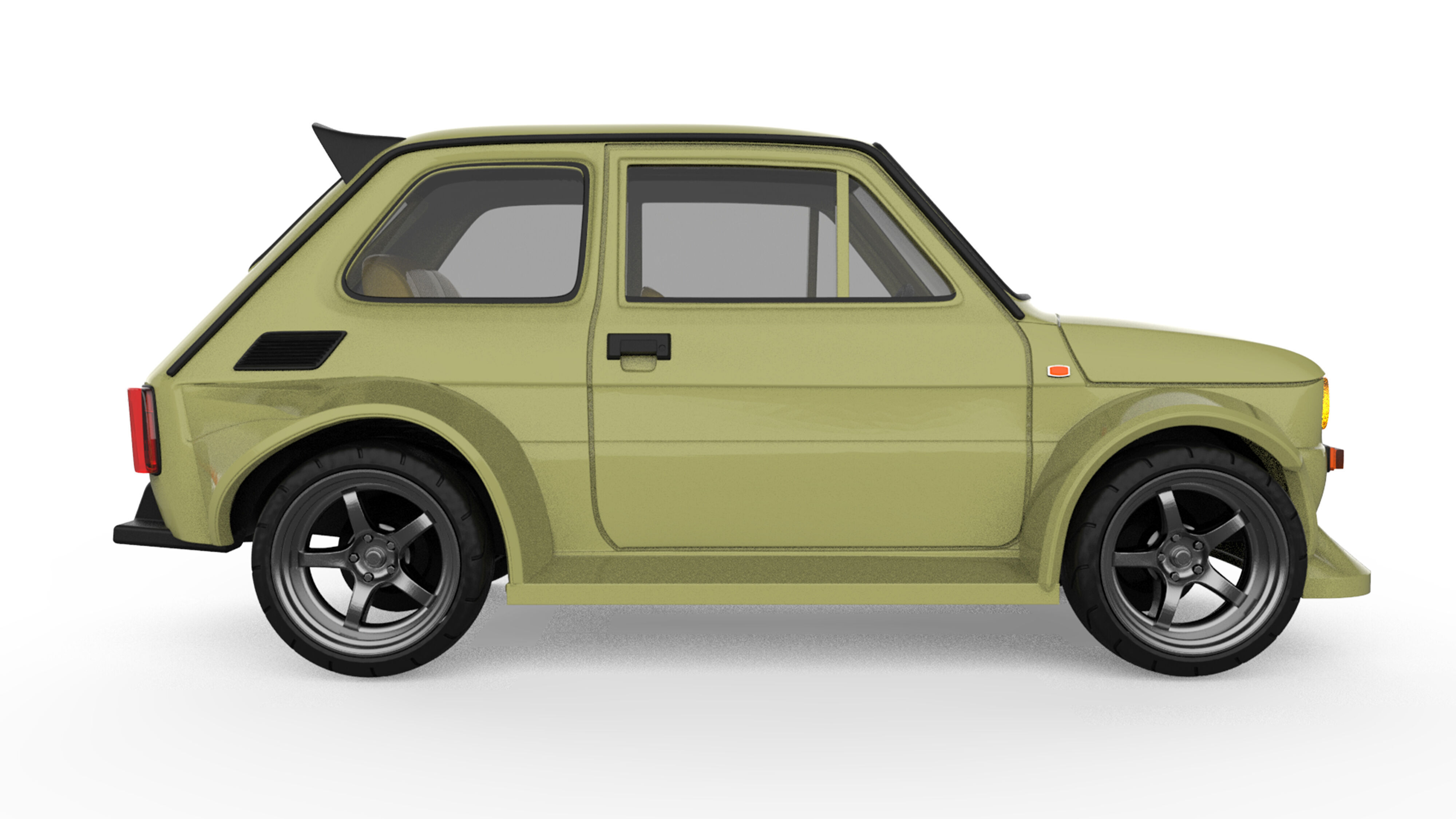 3D printable STL Polski Maluch 126p Wide body tuning   3D print model_3