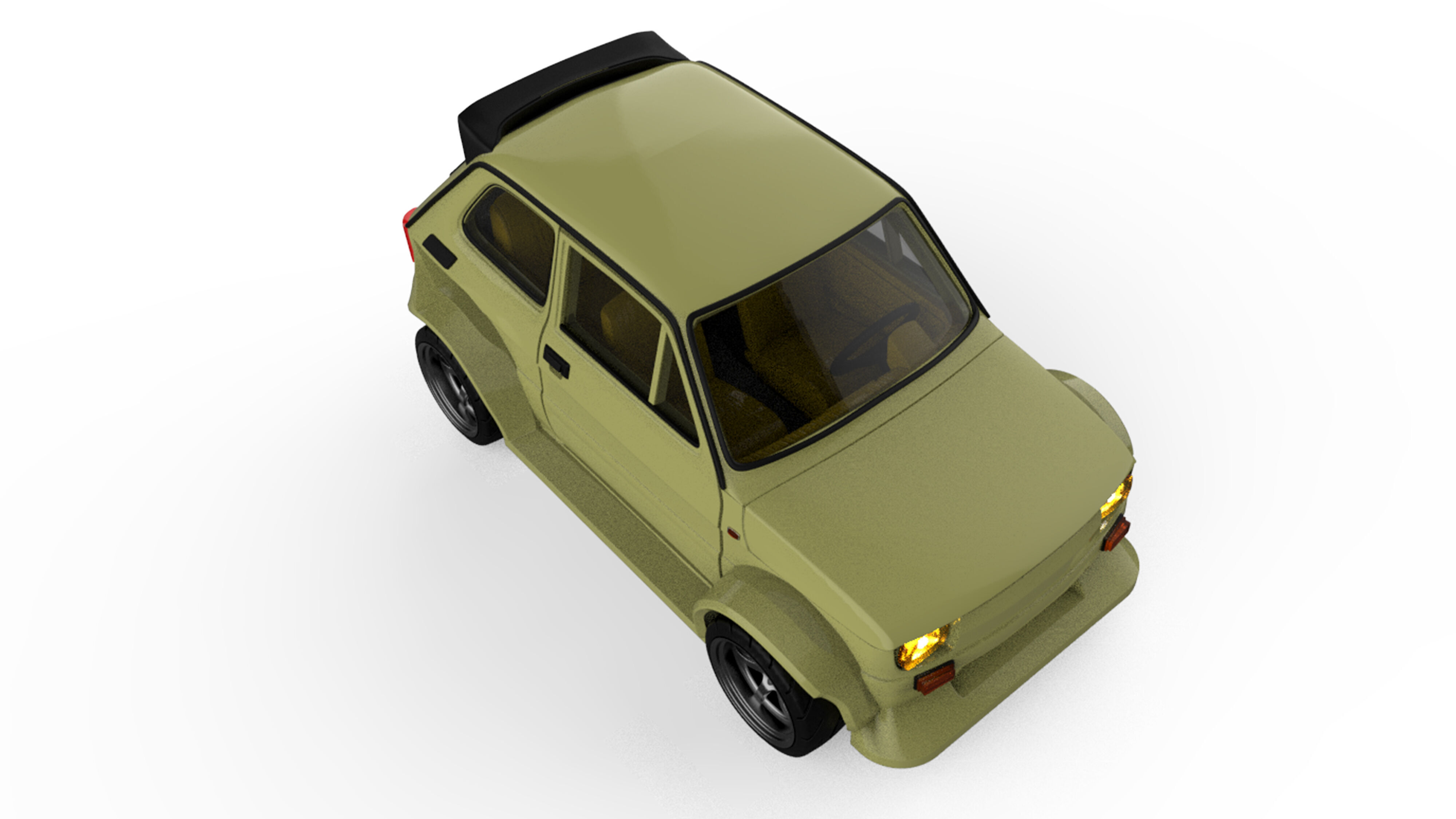 3D printable STL Polski Maluch 126p Wide body tuning   3D print model_10