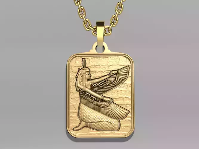 ISIS EGYPTIAN QUEEN PENDANT M03 3D print model
