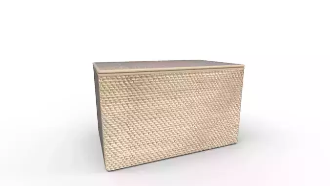 Modern Weave Lidded Storage Basket