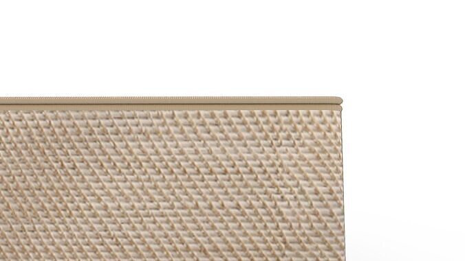 Modern Weave Lidded Storage Basket 3D model 7