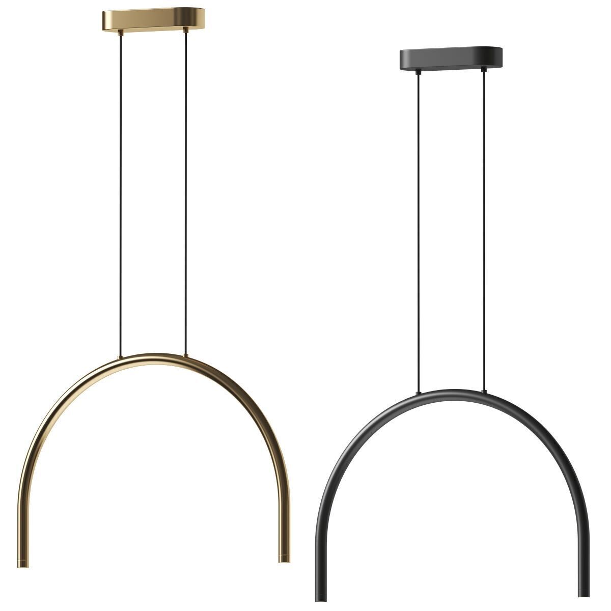 Lampe suspendue moderne - Lumeers 3D model_1