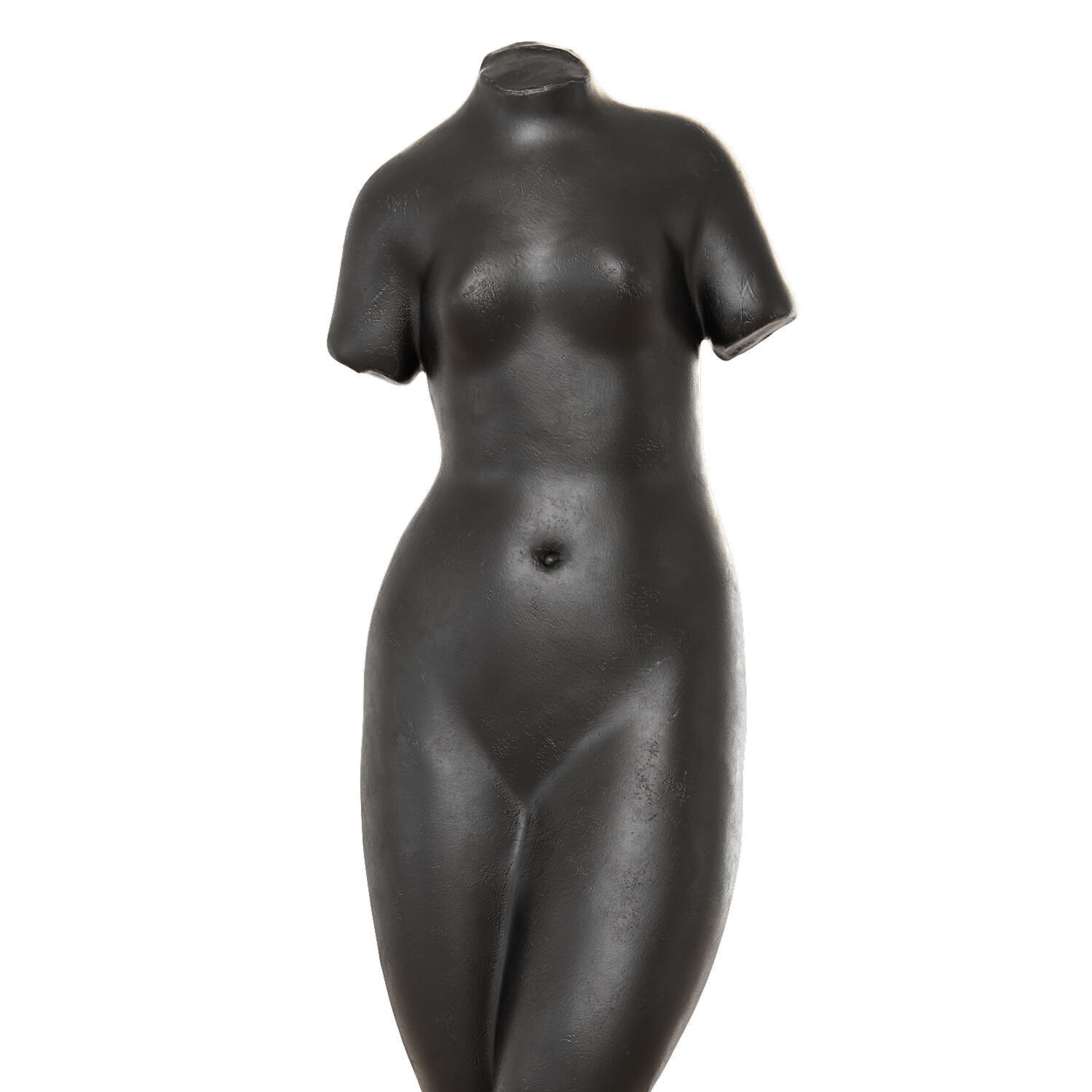Sculpture of a female torso 3D model_1