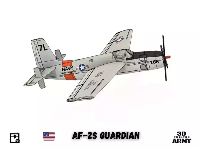 Grumman AF-2S GUARDIAN - STL files for 3D printer - Scale model