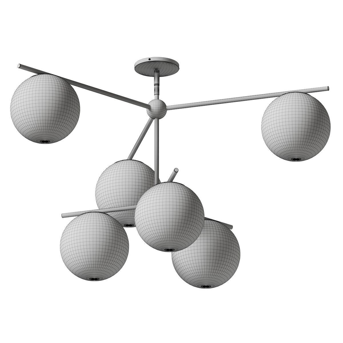 West Elm - Sphere and Stem 3D model_2