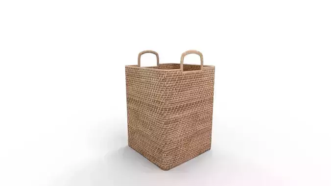Modern Weave Tall Handle Basket