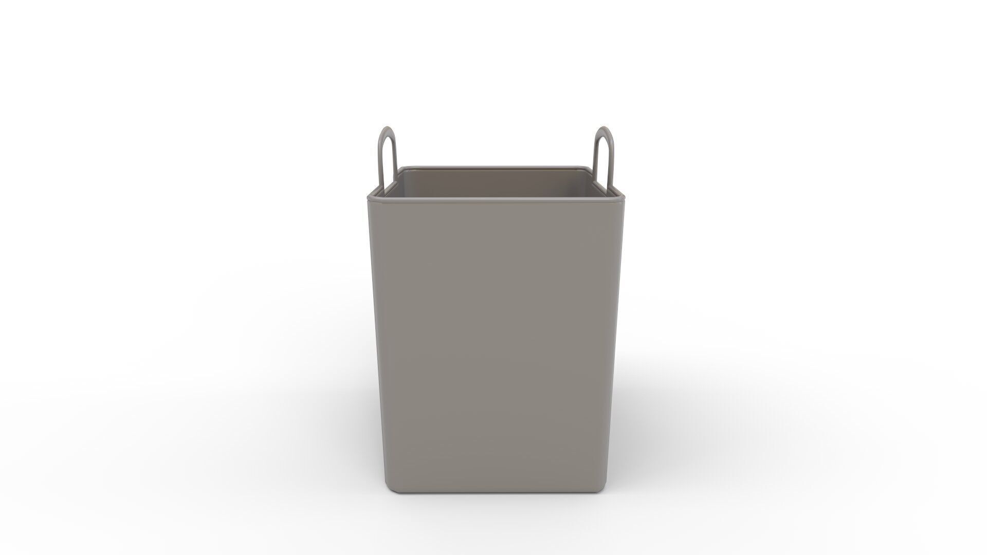 Modern Weave Tall Handle Basket 3D model_7