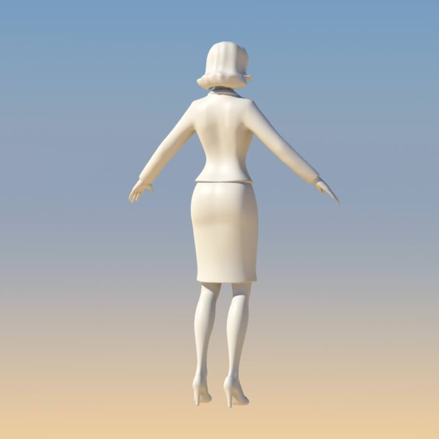 Young Woman with Morphs 3D model_15