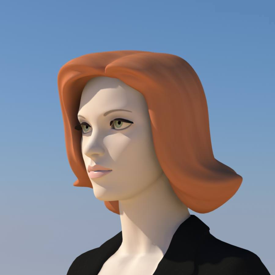 Young Woman with Morphs 3D model_9
